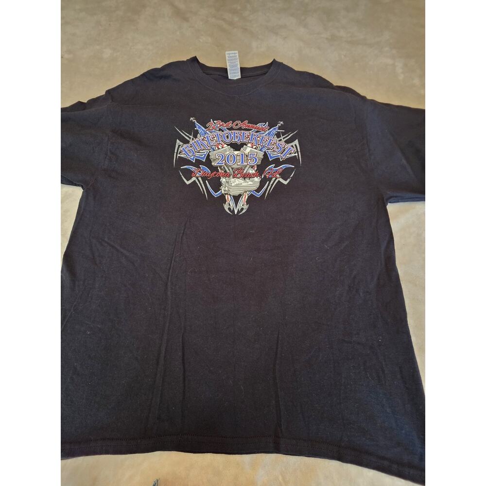 23rd Annual Biketoberfest Daytona Beach Florida 2015 2-sided graphic t-shirt...